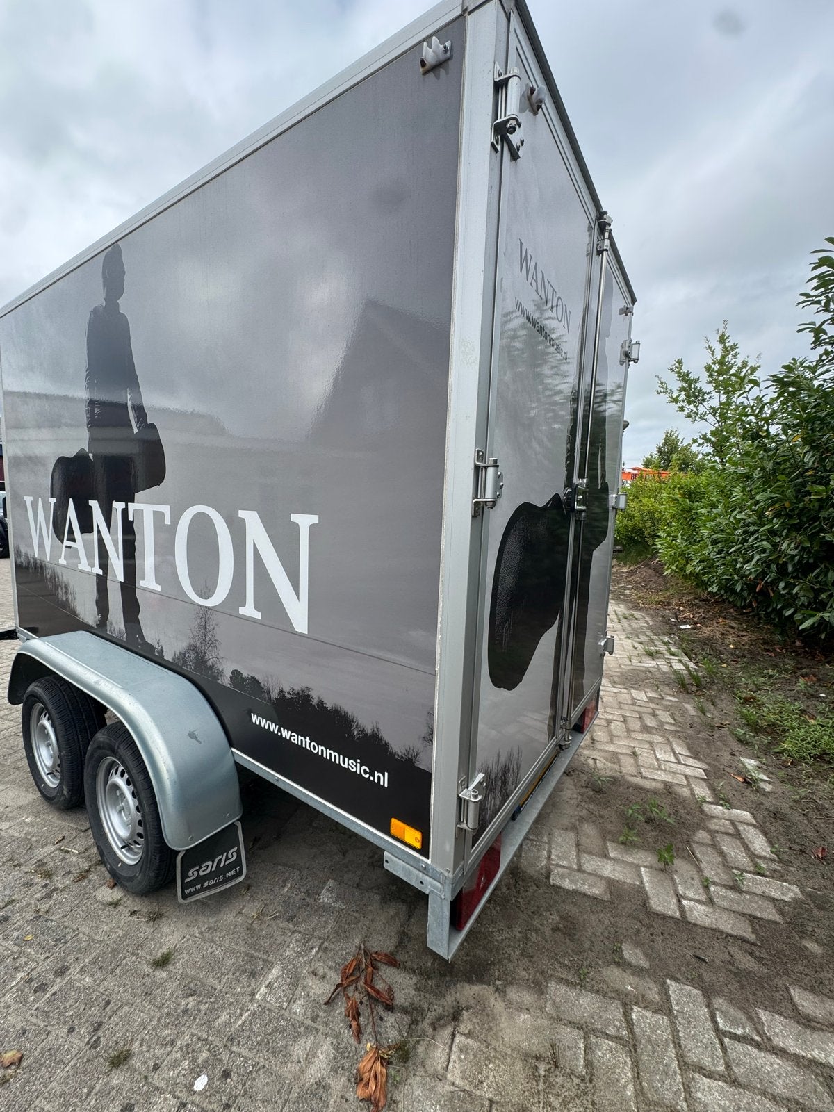 Saris gesloten aanhanger - opbouw ca - L302 B152 H182, Auto diversen, Aanhangers en Bagagewagens, Ophalen, Gebruikt