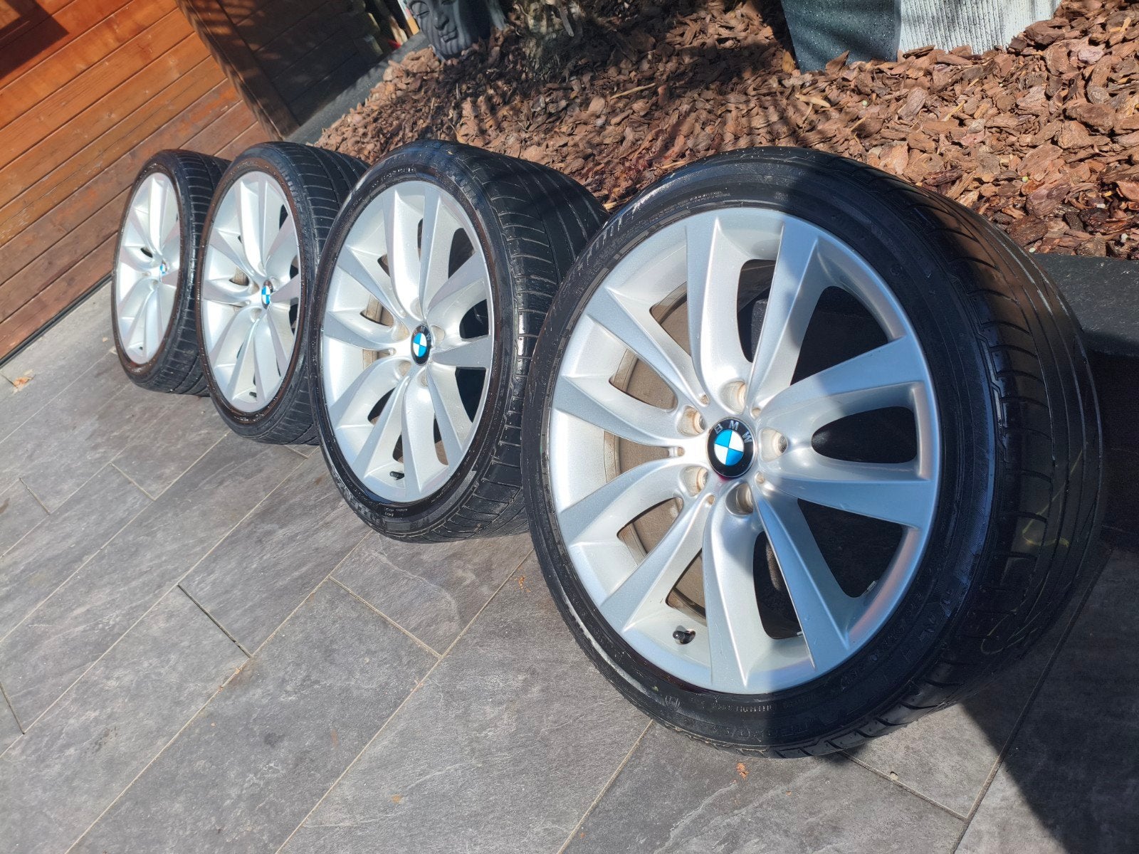 bmw velgen breedset 19 inch 5serie, Ophalen, 19 inch, Zomerbanden, Velg(en)