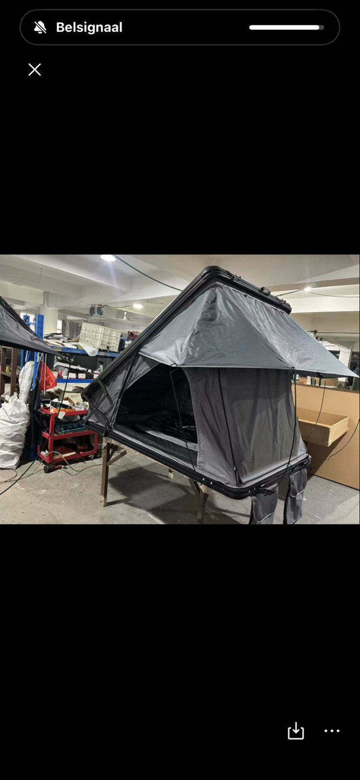 Nieuw model daktent met 20 cm lift, incl. matras en licht, Ophalen, Nieuw, Tot en met 2