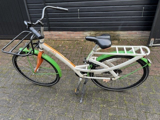 Union postcode loterij fiets dames met stevige voordrager. n, Ophalen of Verzenden, Gebruikt, Terugtraprem, Overige merken