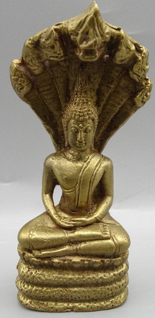 Brons verguld Pang Naga prok buddha beeldje, Nvt particulier, Ophalen of Verzenden, Zo goed als nieuw, Nvt particulier
