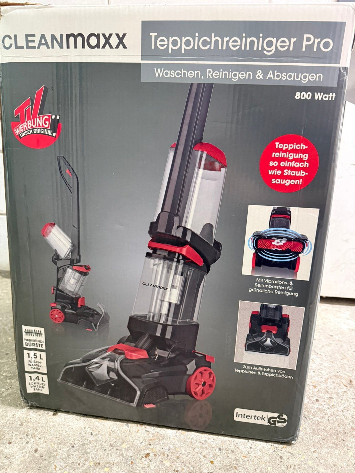 Zgan Cleanmaxx tapijtreiniger - carpet cleaner, Ophalen of Verzenden, Zo goed als nieuw, Waterstofzuiger