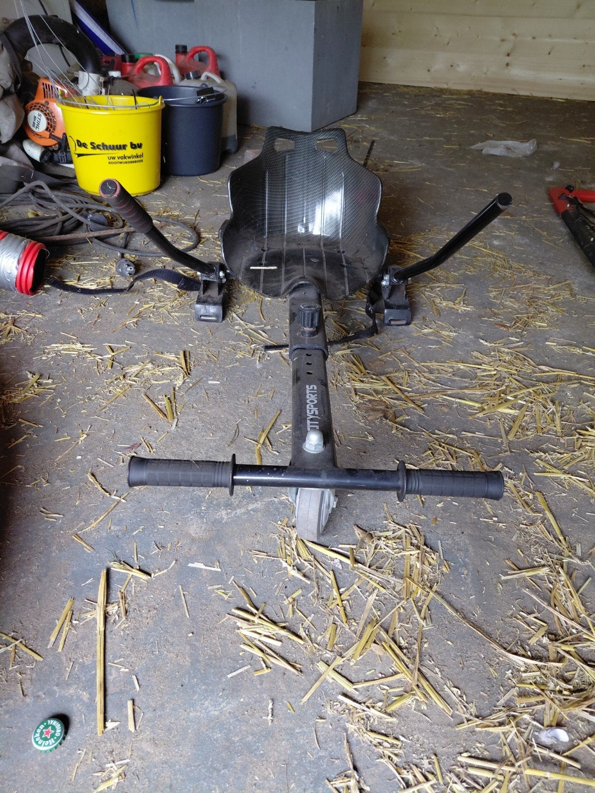 Hoverboard zitje / Go-kart frame, Fietsen en Brommers, Steps, Gebruikt, Overige typen, Ophalen of Verzenden