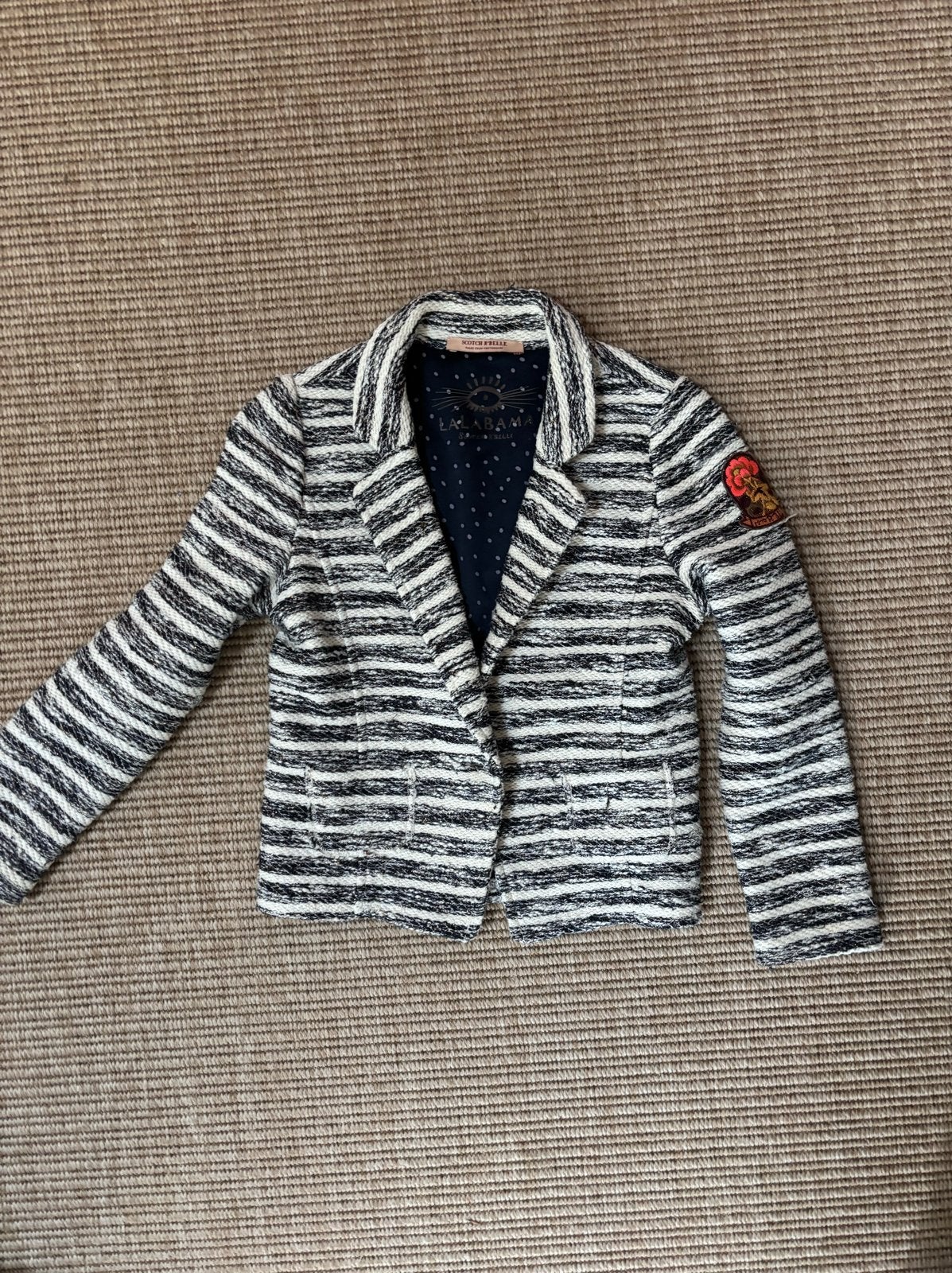 Scotch r’belle , Gestreepte blazer voor kinderen 6y 116, Ophalen of Verzenden, Gebruikt, Jongen of Meisje
