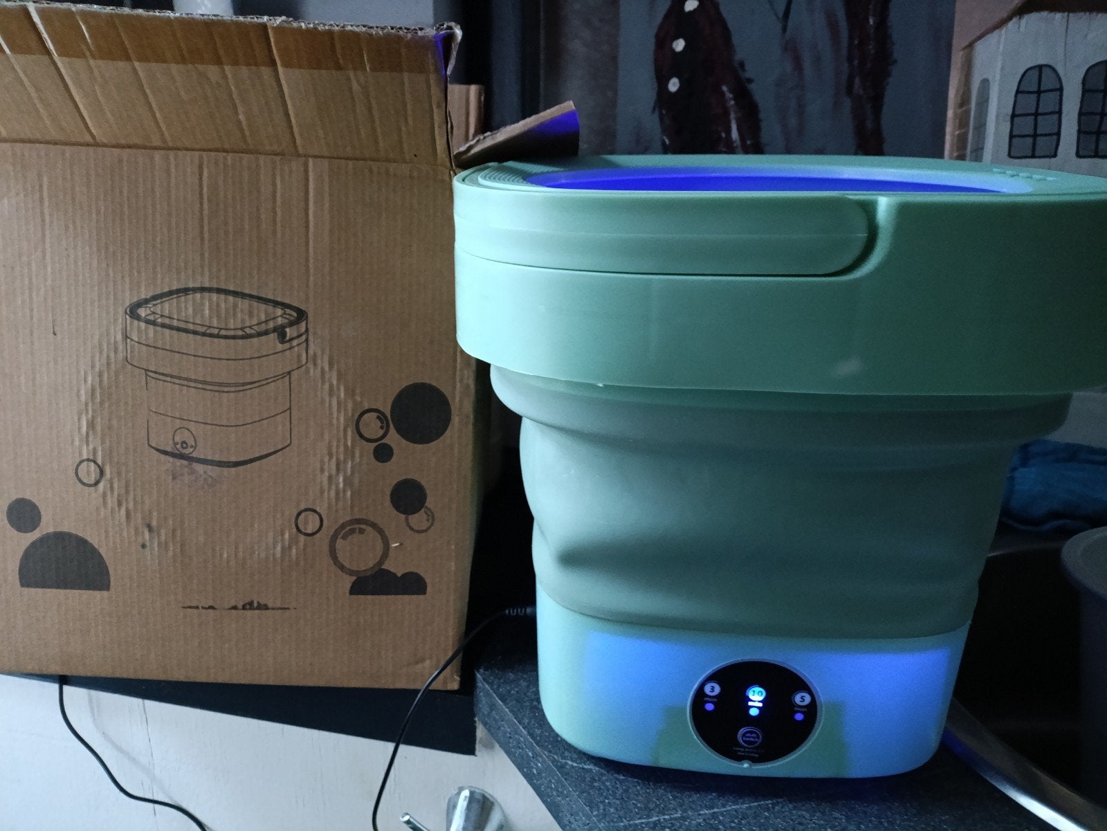 Mini wasmachine voor op de camping - Draagbaar en Compact, Witgoed en Apparatuur, Wasmachines, Ophalen of Verzenden