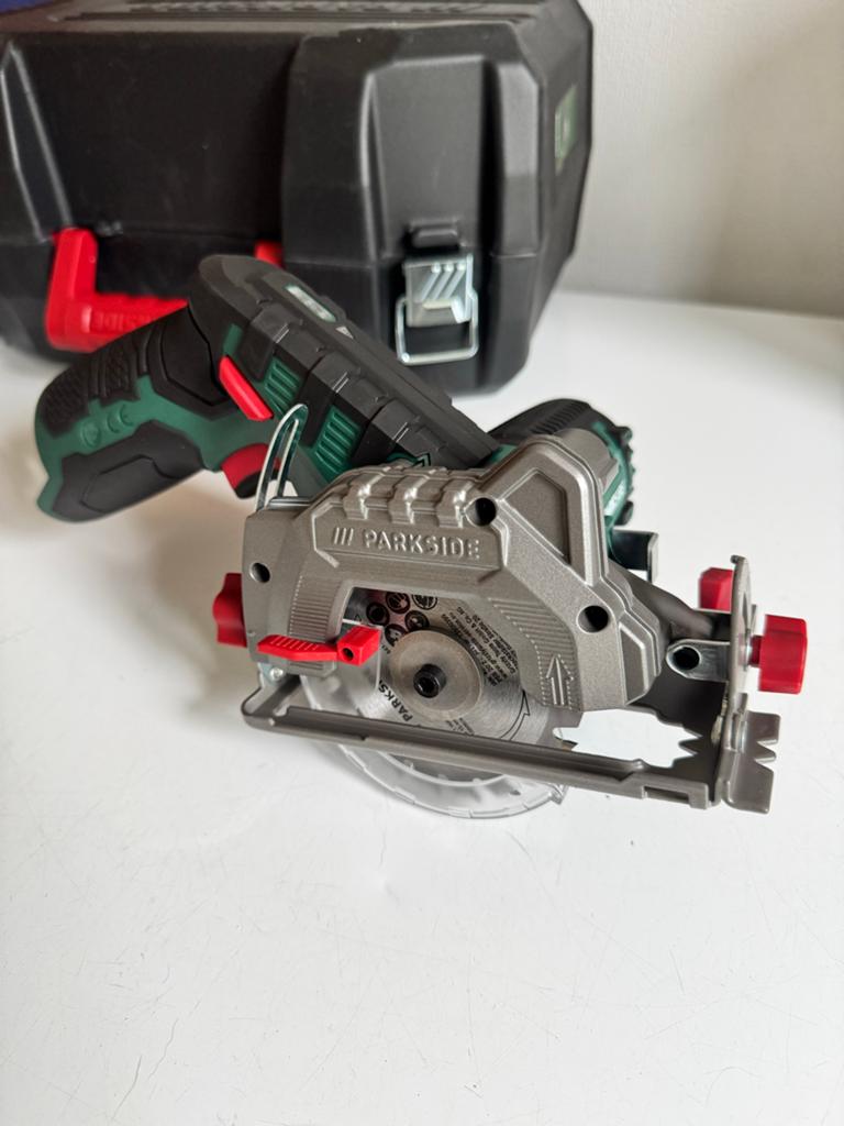 Parkside 12V handcirkelzaag met koffer (excl. accu/lader), Doe-het-zelf en Verbouw, Minder dan 30 mm, Cirkelzaag, Nieuw, Ophalen of Verzenden