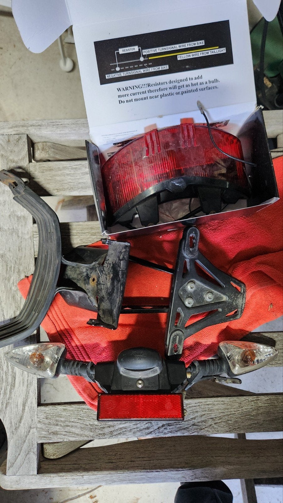 Triumph Daytona achterlicht, knipperlichten en kentenhouder, Ophalen of Verzenden