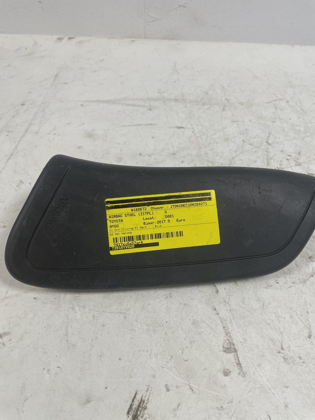 AIRBAG STOEL Toyota Aygo, Auto-onderdelen, Gebruikt, -, -, Ophalen of Verzenden