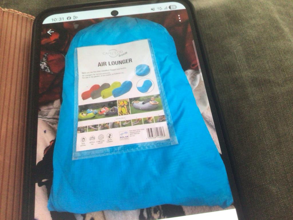 Cape Cod Breeze Air Lounger - Opblaasbare Zitzak, Ophalen of Verzenden, Nieuw
