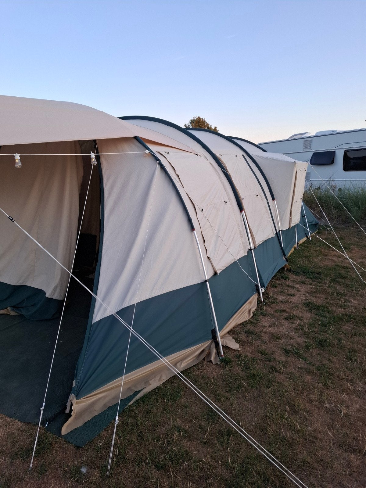 Tunneltent, katoen, Hyper Fashion gold, Caravans en Kamperen, Tenten, Ophalen, Gebruikt, Tot en met 6