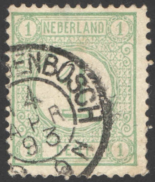 Nederland NVPH nr 31 gestempeld Cijfer 1876, Ophalen of Verzenden, T/m 1940, Gestempeld