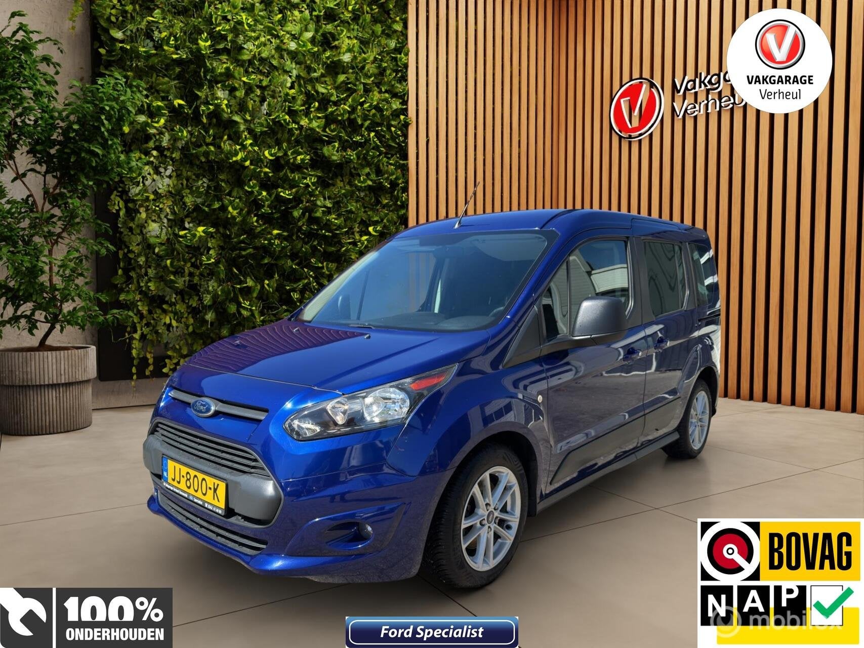 Ford Tourneo Trend Compact|Oprijplaat|Rolstoel, Stof, Euro 6, Met garantie (alle), Blauw