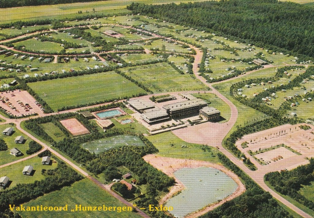 Vakantieoord Hunzebergen Exloo 1977, Ophalen of Verzenden, 1960 tot 1980, Gelopen, Drenthe