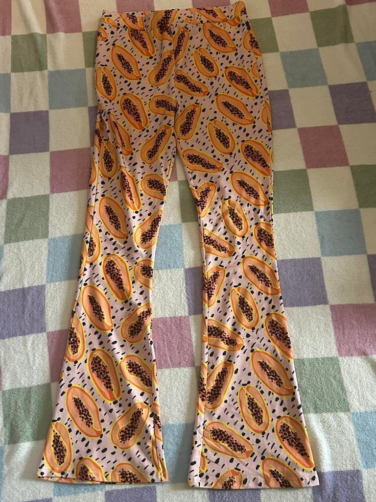 Colourful Rebel flared pants papaya, maat L, Kleding | Dames, Maat 42/44 (L), Nieuw, Ophalen of Verzenden, Roze