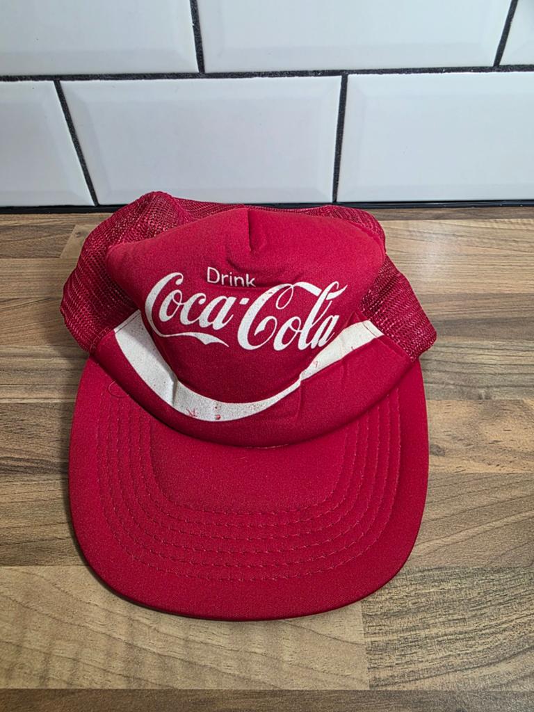 Vintage Coca-Cola Trucker Pet - Rood, One Size, Coca-Cola, Pet, Gedragen, One size fits all