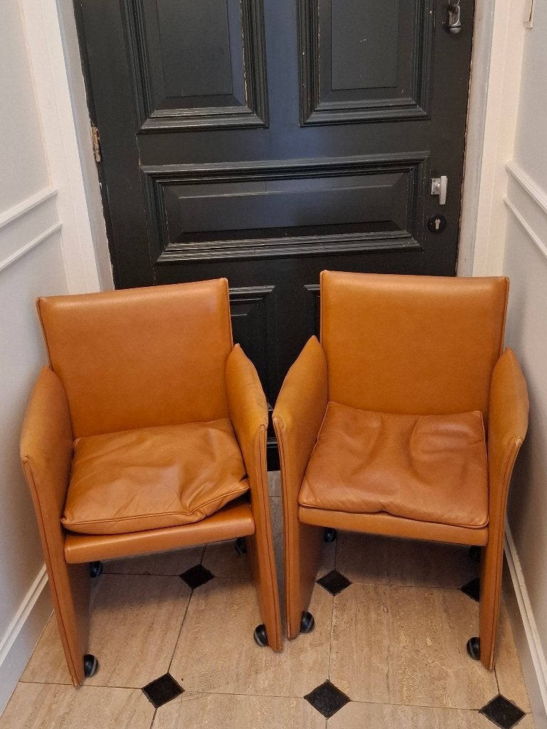 Cassina 401 fauteuils, Ophalen, Gebruikt, Minder dan 75 cm, Design