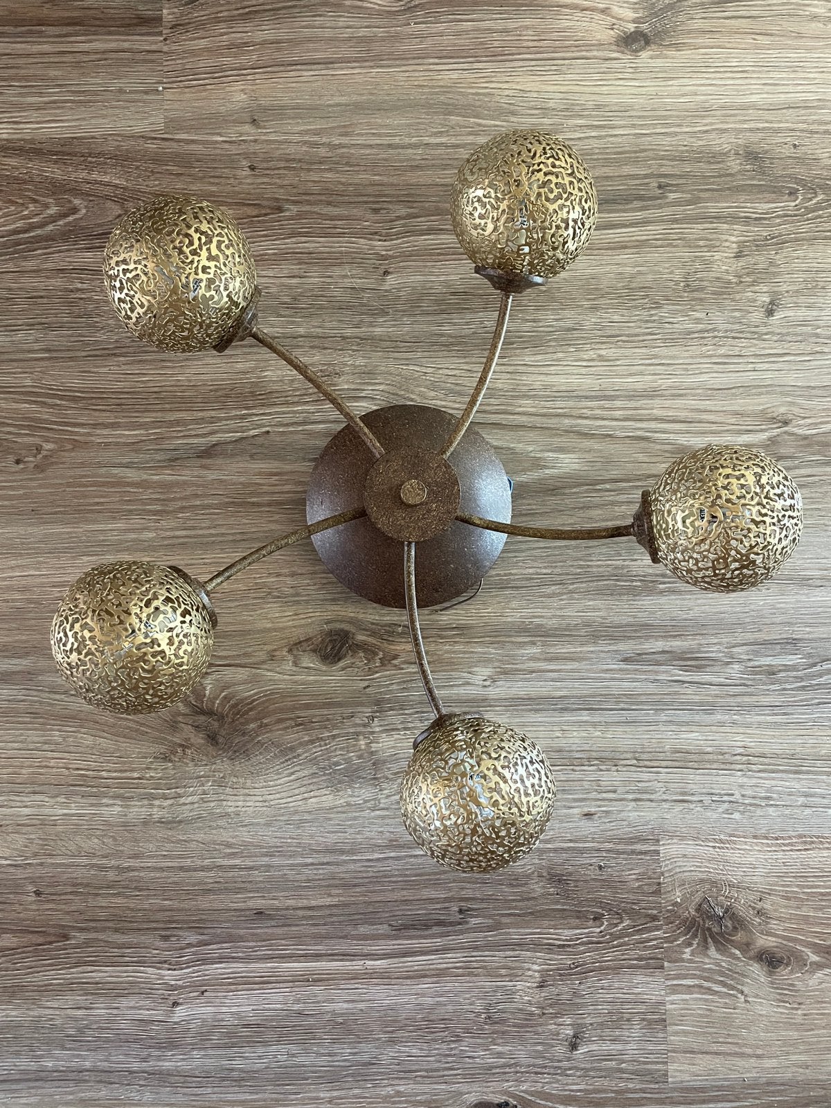 Sfeervolle designlamp van Paul Neuhaus - 5 lichtbollen incl., Ophalen, Zo goed als nieuw