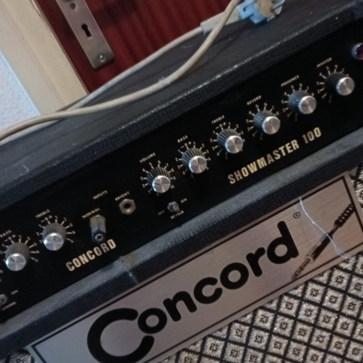 Concord Showmaster 100 gitaarversterker, Ophalen, Gebruikt, Gitaar, 100 watt of meer