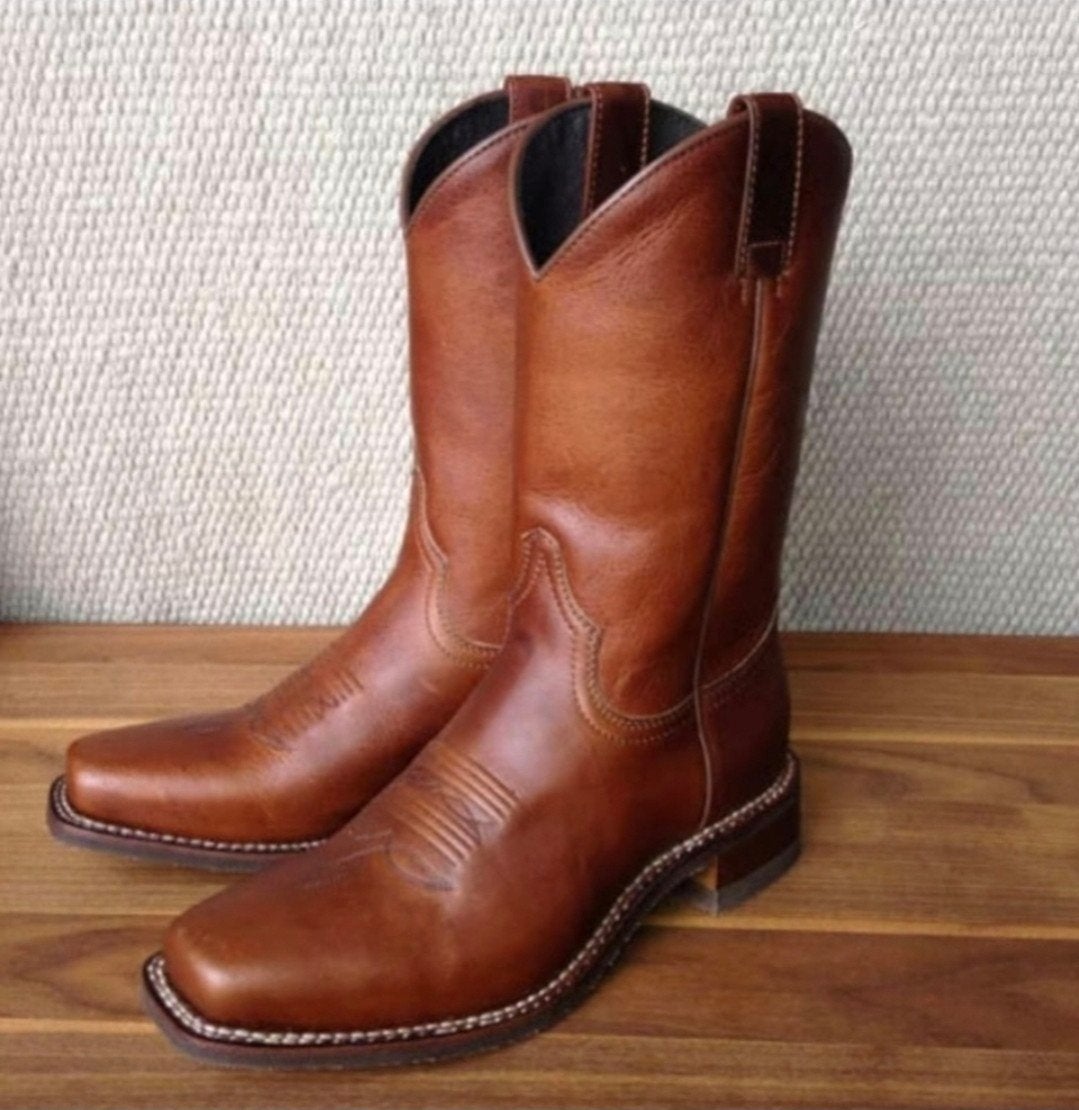 Prachtige sendra westernlaarzen, Bruin, Ophalen of Verzenden, Zo goed als nieuw, Hoge laarzen