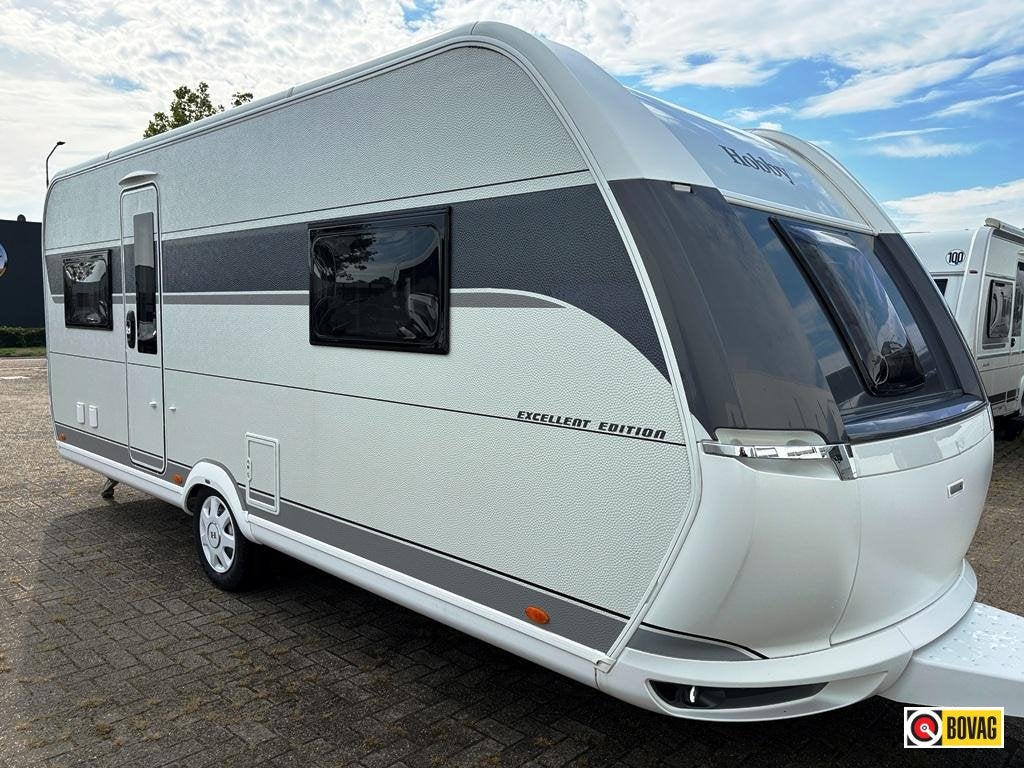 Hobby Excellent Edition 540 UFF met queensbed, Caravans en Kamperen, Schokbreker, Rondzit, Hobby, 6 tot 7 meter