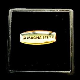Magna Steyr pin- in doosje, Verzenden, Nieuw, Transport, Speldje of Pin