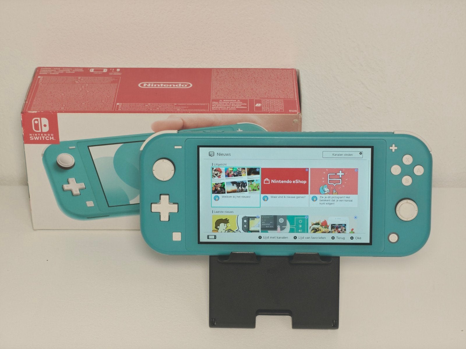 Nintendo Switch Lite, Support@nintendo.com, 11-1 Hokotate-cho, Kamitoba, Minami-ku, Kyoto 601-8501, Japan, Ophalen of Verzenden