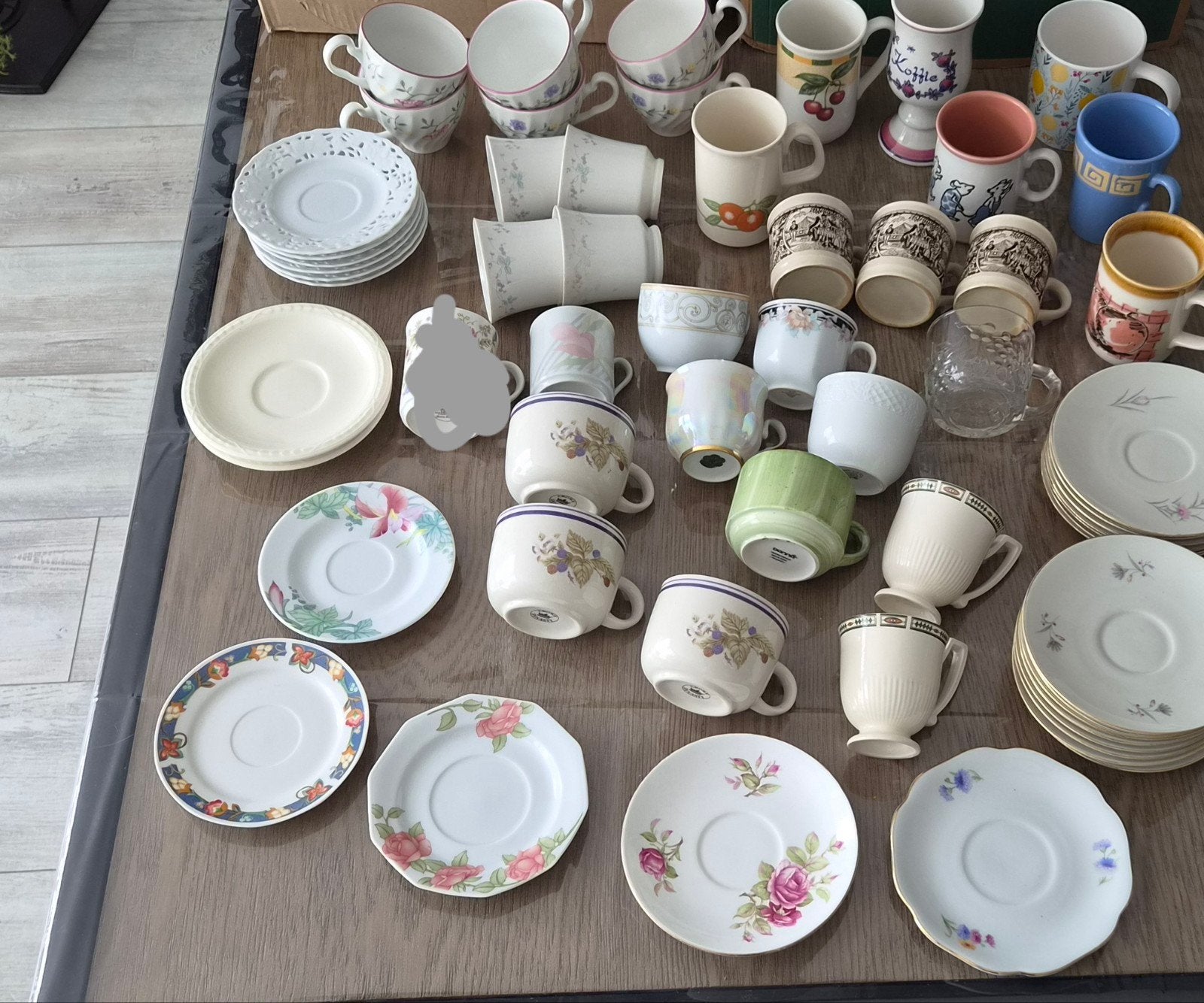 Losse kop en schotels, zelf matchen, ook los te koop, Huis en Inrichting, Ophalen, Porselein, Overige stijlen, Kop(pen) en/of Schotel(s)