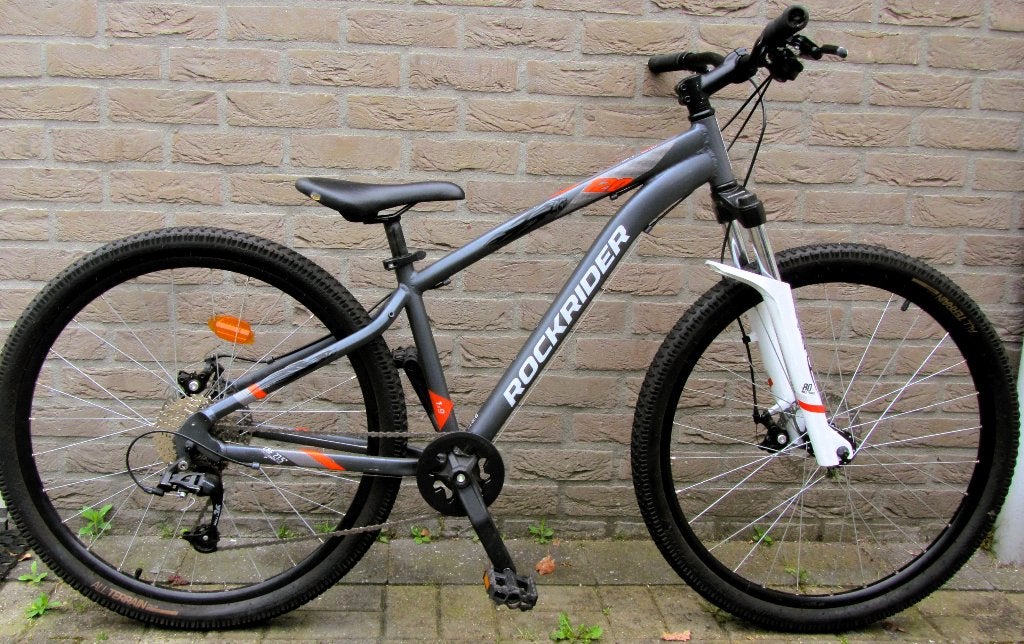 RockRider ST120 Mountainbike 27.5 Inch-9 Versn., Rockrider Decathlon, Versnellingen, Zo goed als nieuw, Schijfrem