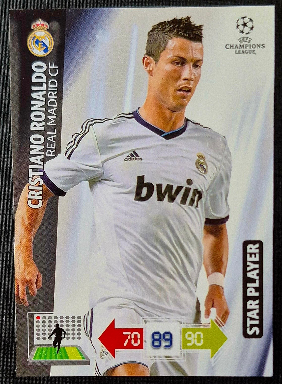 Panini Star Player Cristiano Ronaldo - Real Madrid, 12/13, Ophalen of Verzenden, Zo goed als nieuw, Plaatje