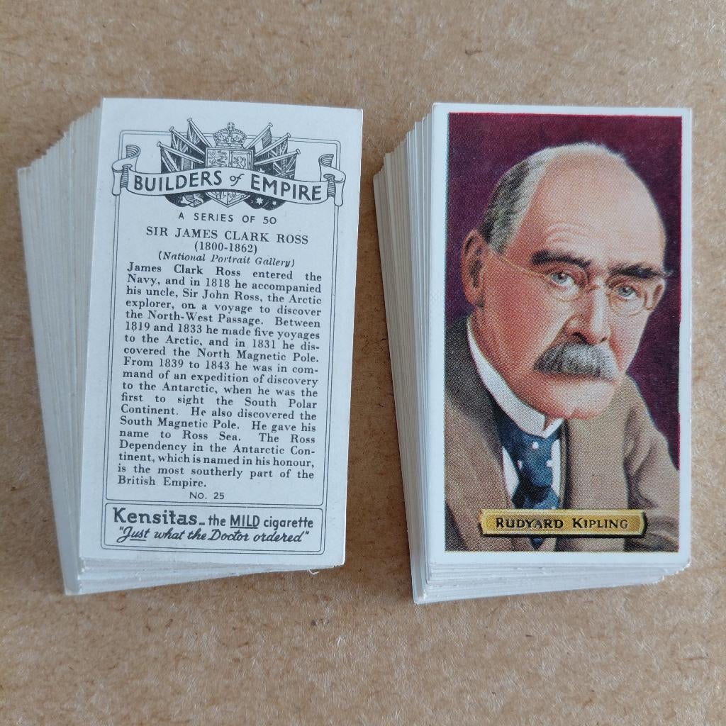 Builders of Empire complete set 50 cigarette cards 1937 Wix, Ophalen