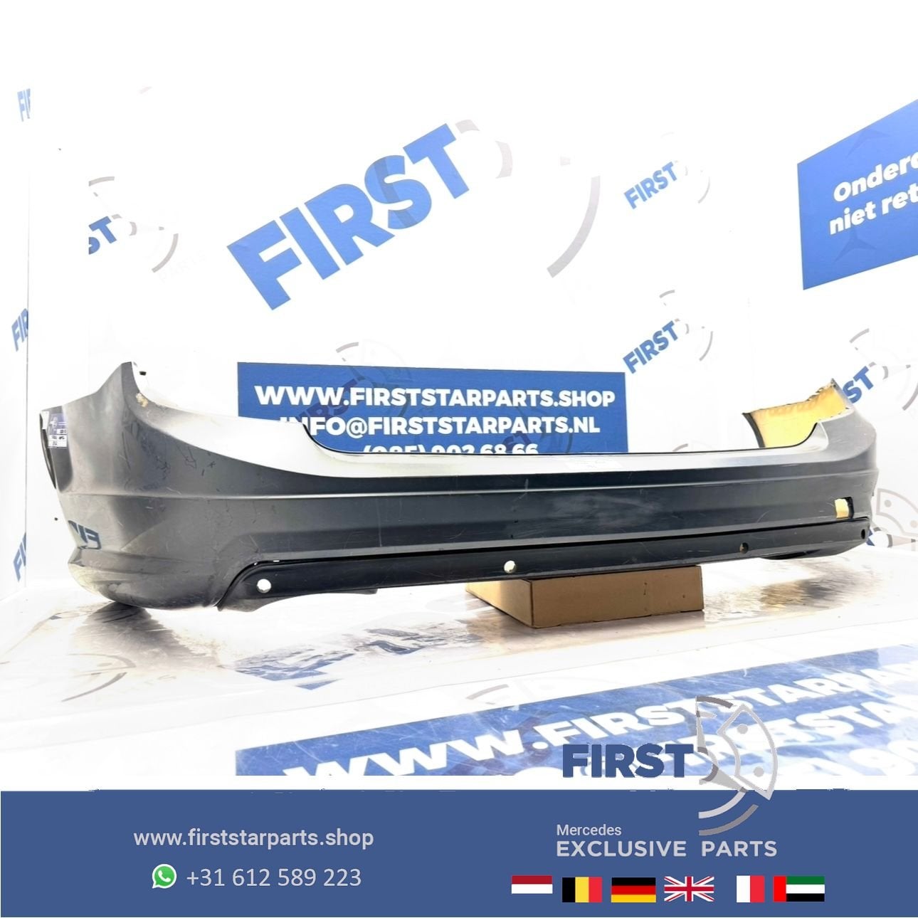 S204 W204 AMG ACHTERBUMPER + DIFFUSER Mercedes C Klasse W204, -, Ophalen of Verzenden, Achter, Bumper