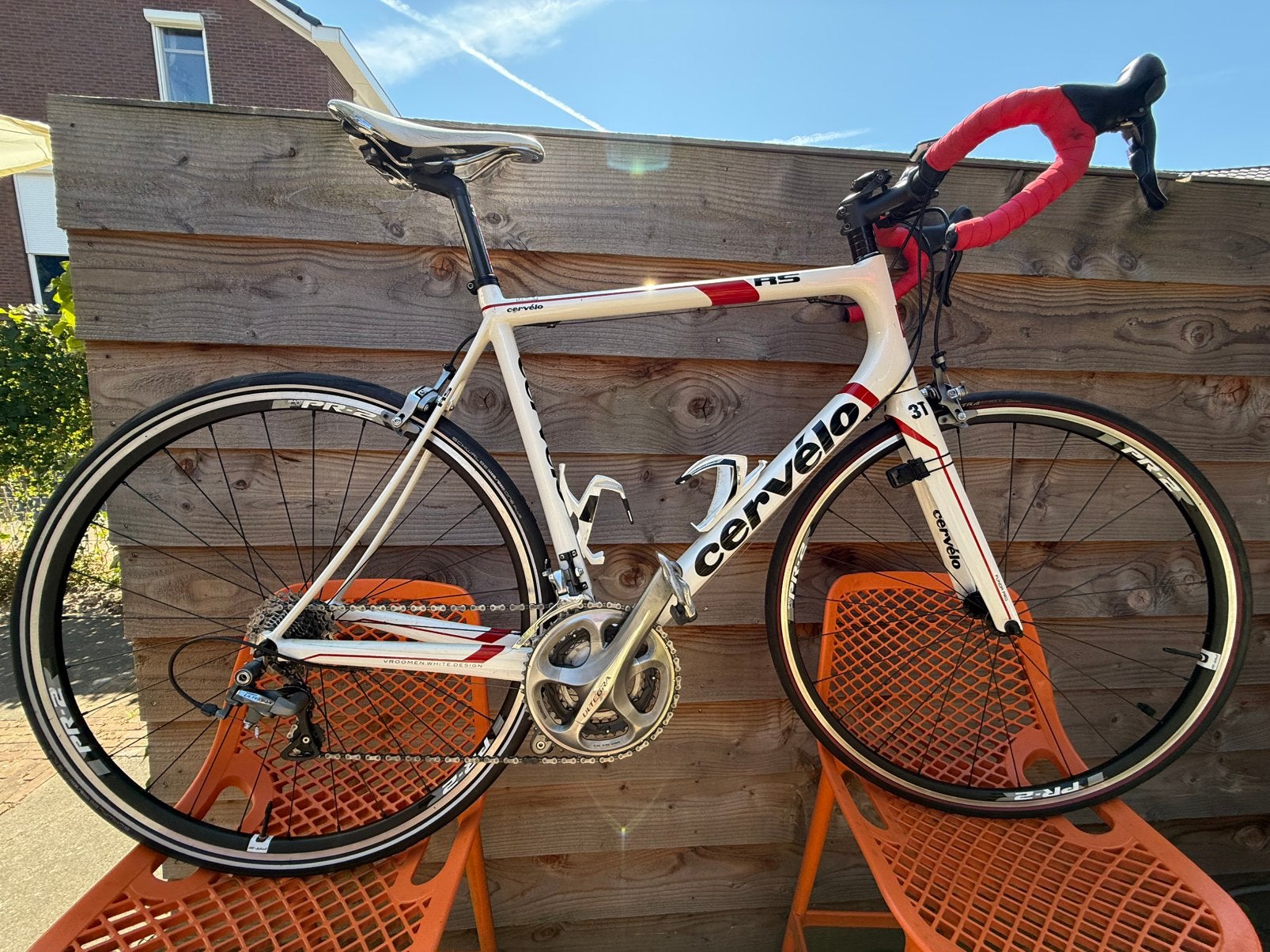 Cervelo RS 3T Carbon Vroomen Design 58 cm Ultegra Triple, Gebruikt, Carbon, Overige maten, 57 tot 61 cm