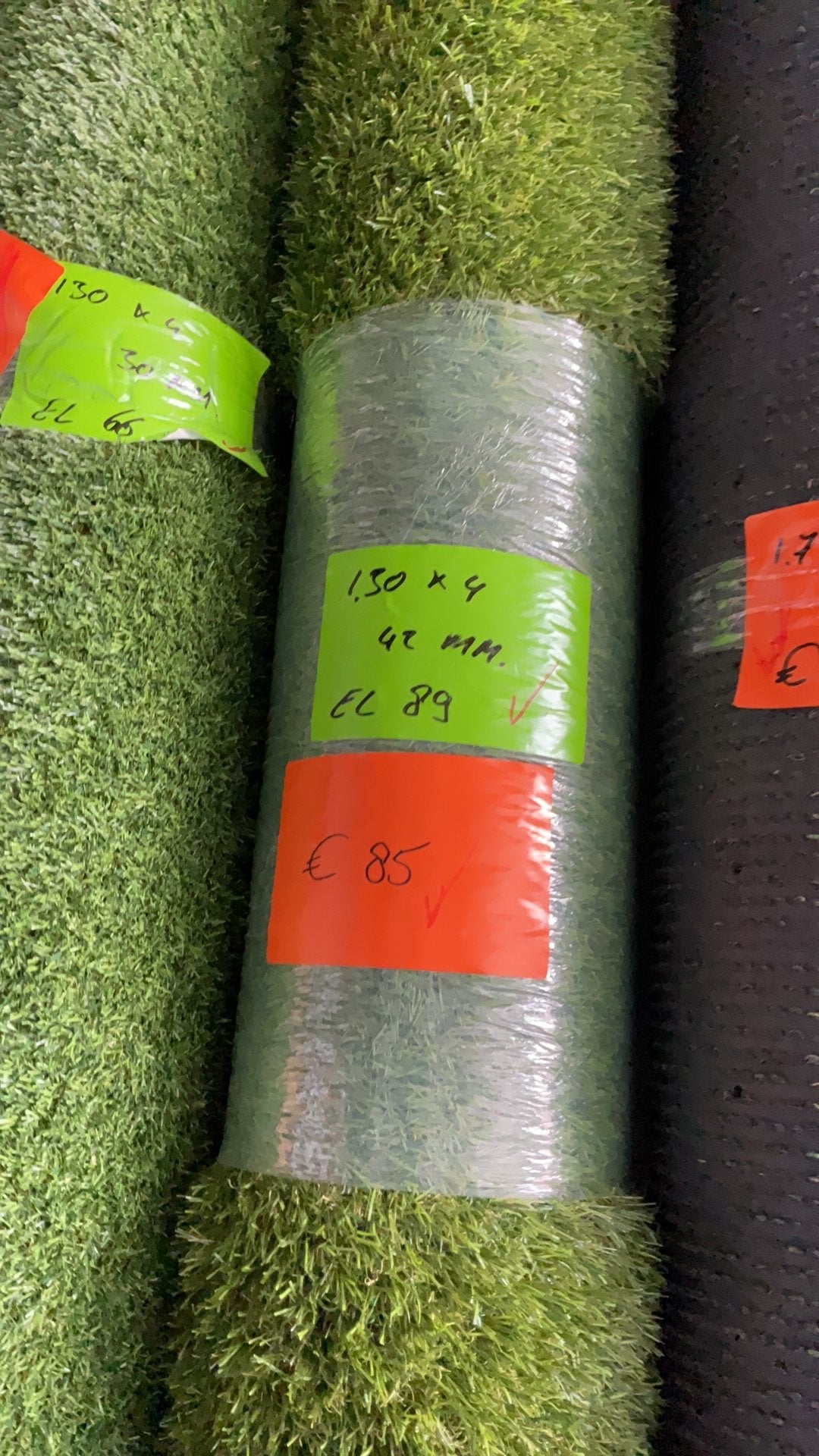 Kunstgras 1.30x4 42mm, Tuin en Terras, Gras en Kunstgras, Ophalen, Zo goed als nieuw, 20 m² of meer