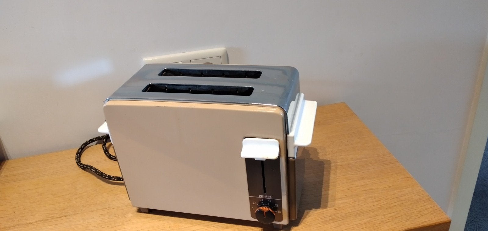 Philips Toaster - Vintage Look, Goede Staat, Witgoed en Apparatuur, Ophalen of Verzenden, Gebruikt