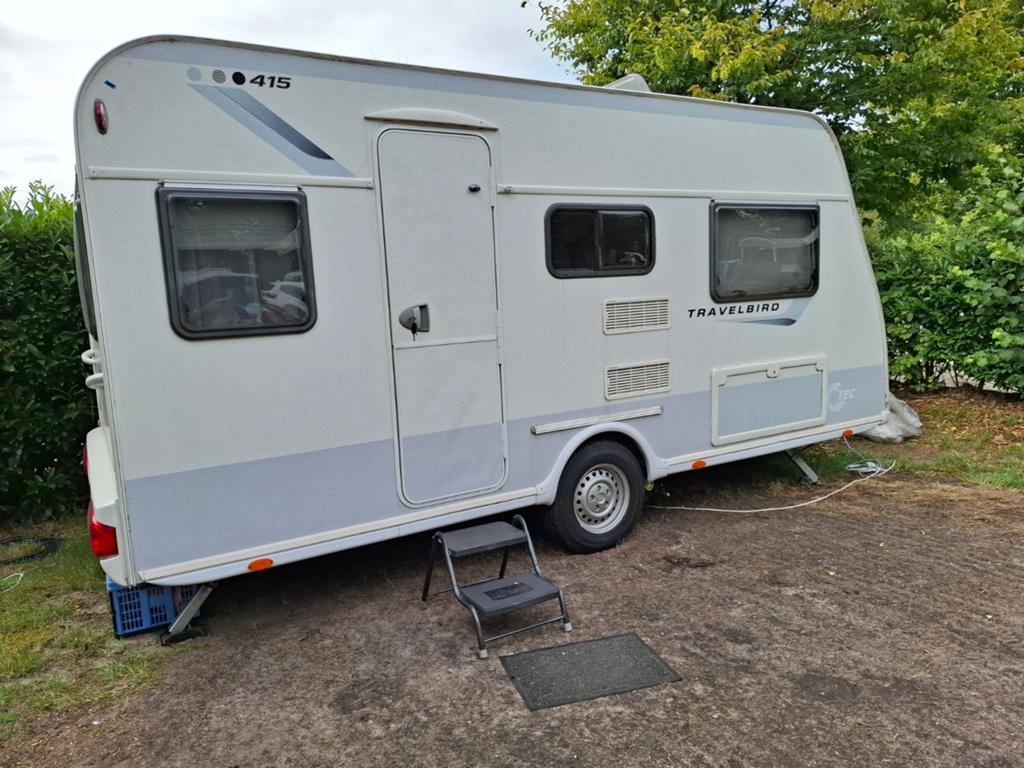 TEC TRAVELBIRD 415 2011 met mover, voortent en luifel, Caravans en Kamperen, Caravans, T.E.C., Luifel, Treinzit, Particulier