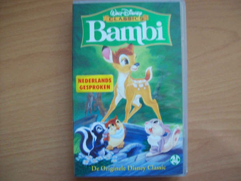 Bambi (Nieuw in folie!) VHS; Disney; Nederlands gesproken, Cd's en Dvd's, VHS | Kinderen en Jeugd, Animatie, Alle leeftijden, Nieuw in verpakking