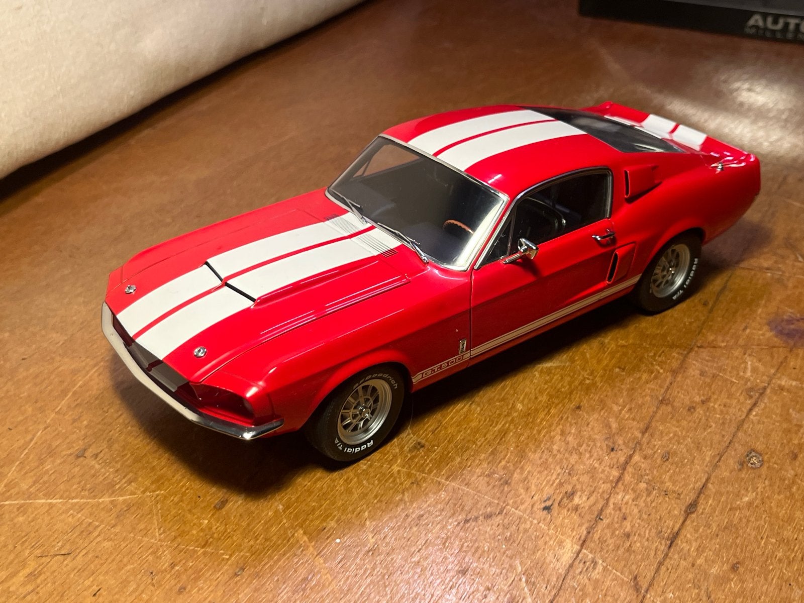 AutoArt Ford Mustang Shelby GT500 1967 1:18, Ophalen, Zo goed als nieuw, Auto, Autoart