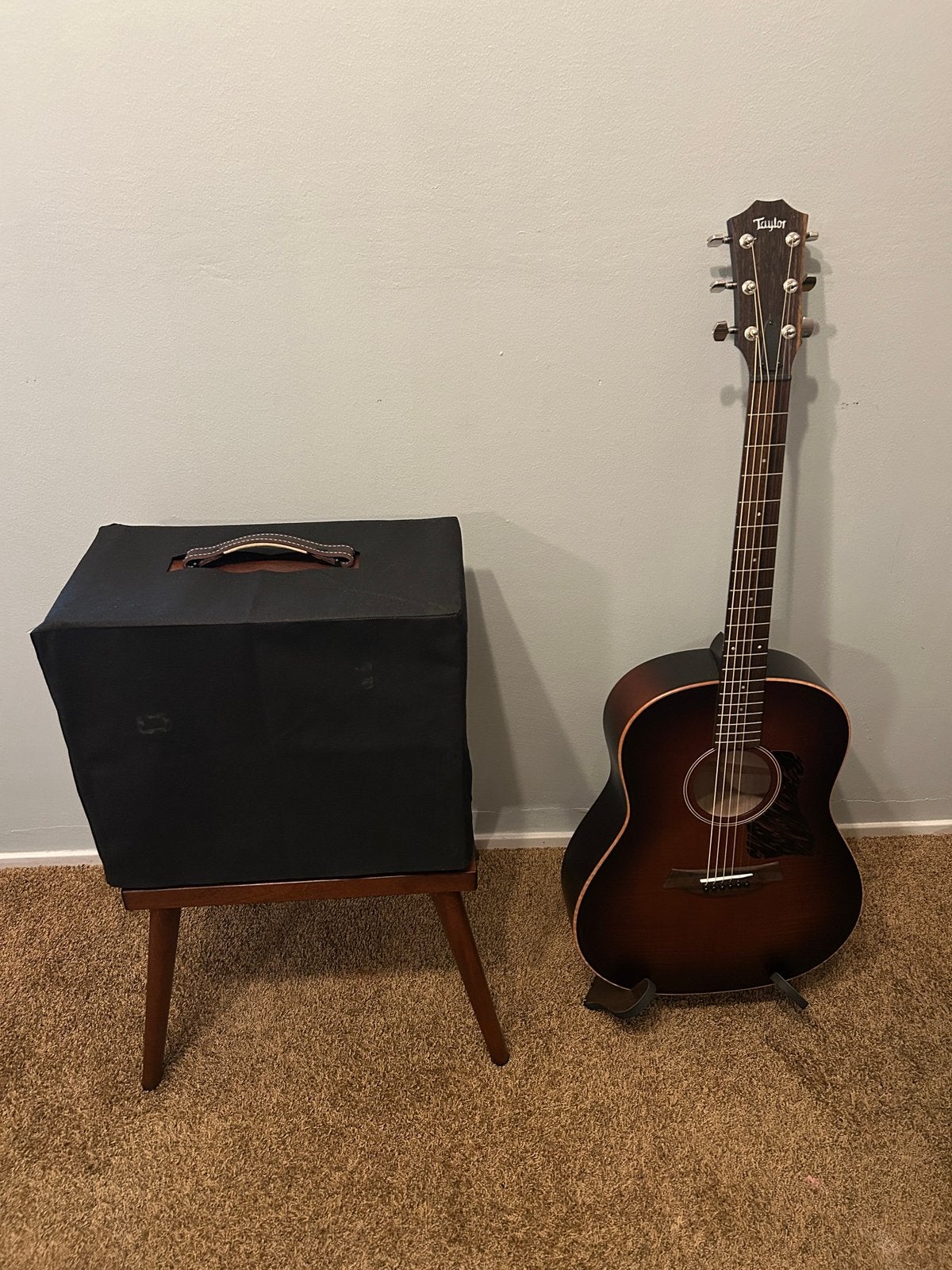 Taylor AD27 flametop + Taylor Circa74, Ophalen, Nieuw, Western- of Steelstringgitaar, Met koffer