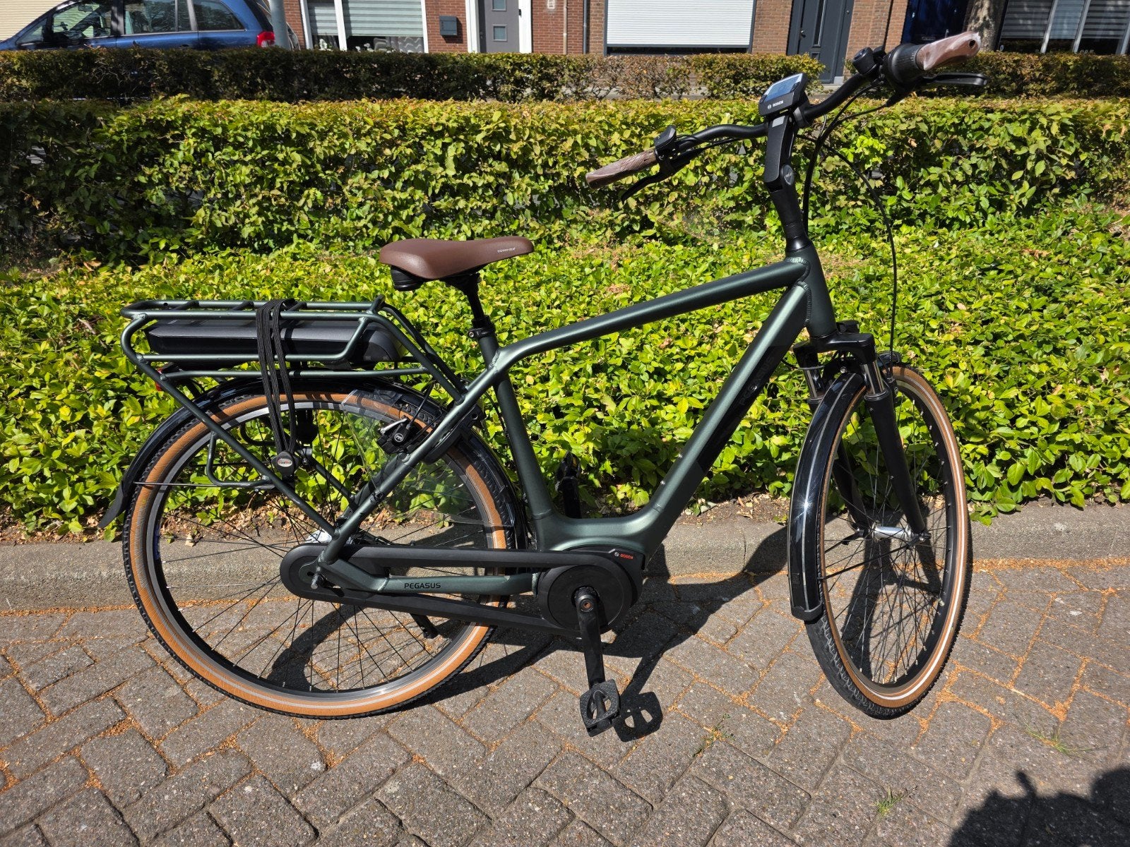 Pegasus elektrische heren fiets met Bosch middenmotor, Overige merken, Ophalen of Verzenden, Zo goed als nieuw, 50 km per accu of meer