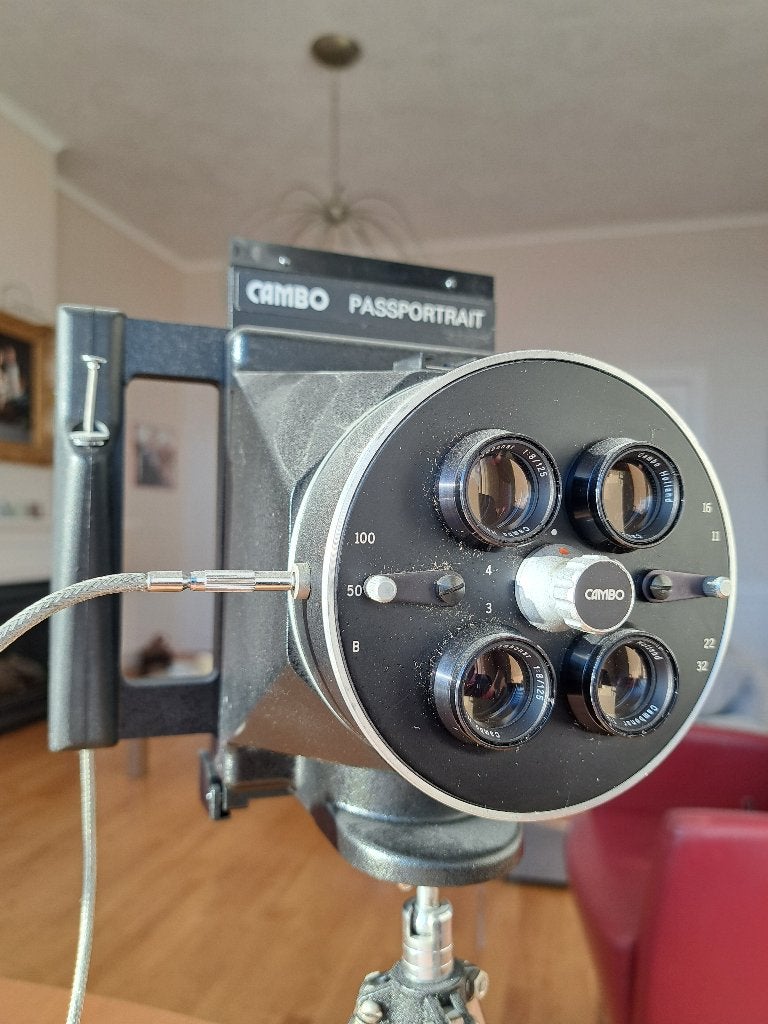 Cambo direct klaar pasfoto camera, Audio, Tv en Foto, Fotocamera's Analoog, Ophalen of Verzenden, Gebruikt, Polaroid, Overige Merken