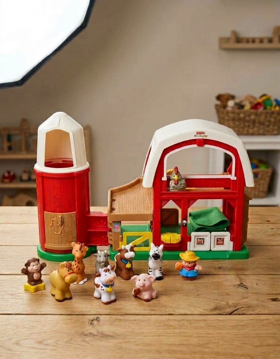 Fisher-Price Little People Boerderij met Dieren en Figuur, Ophalen, Gebruikt, Jongen of Meisje