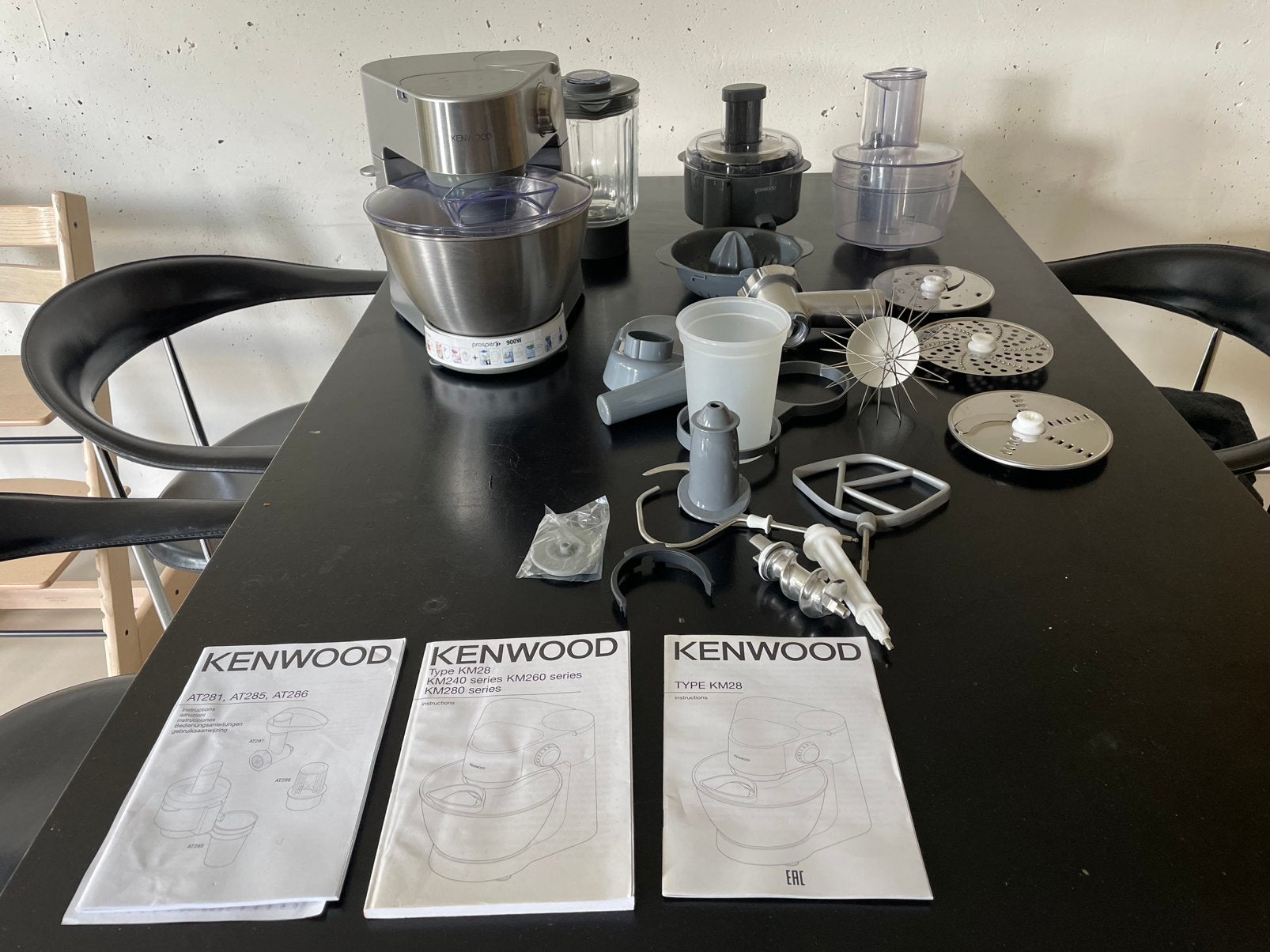 Kenwood Chef volledige set, Ophalen, Zo goed als nieuw, Vaatwasserbestendig, 3 snelheden of meer