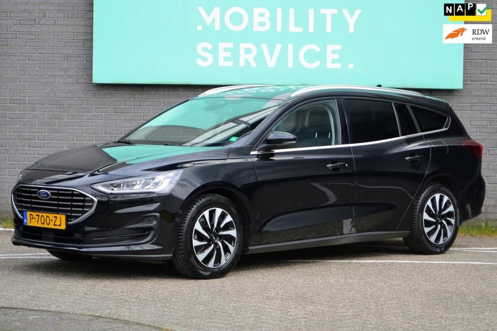 Ford Focus Wagon 1.0 EcoBoost Hybrid Titanium Style Cam Clim, Gebruikt, Euro 6, Zwart, Origineel Nederlands