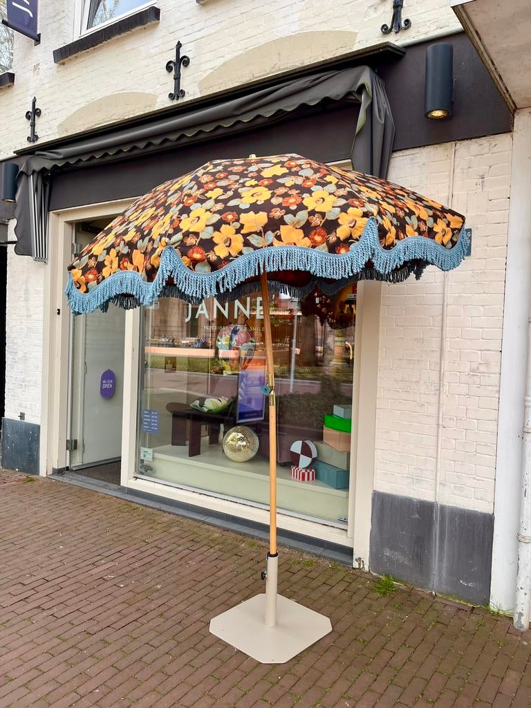 HKliving parasol, 200 cm Floral Energy, Kantelbaar, HKliving, Nieuw, Ophalen of Verzenden