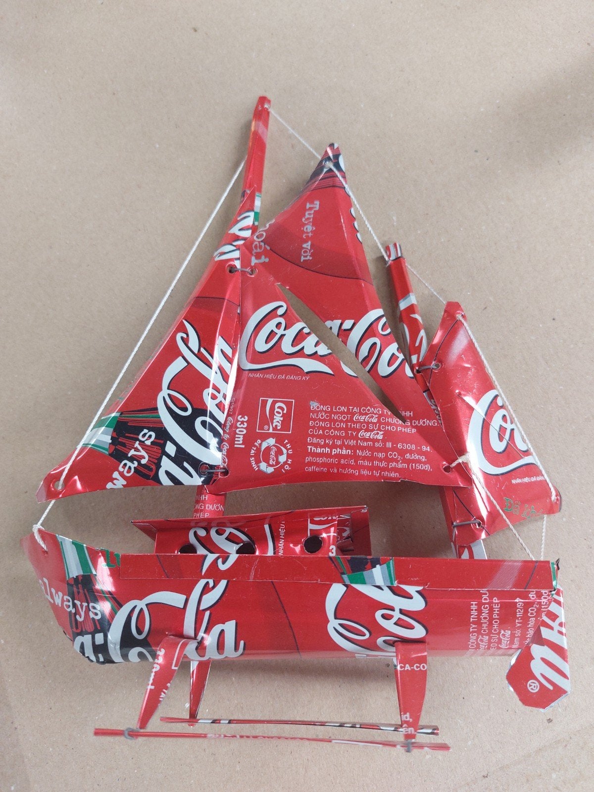 COCA-COLA zeiljacht, Verzamelen, Ophalen, Gebruiksvoorwerp