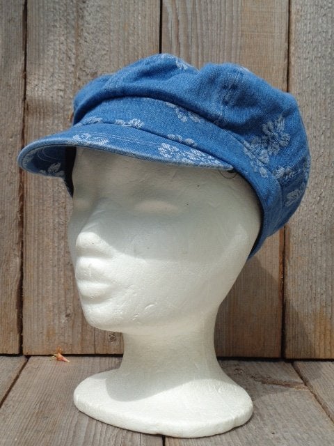Jeans ballon pet met bloem motief van Faustmann in One size, Faustmann, Haven 49, Geasluis@planet.nl, Nieuw