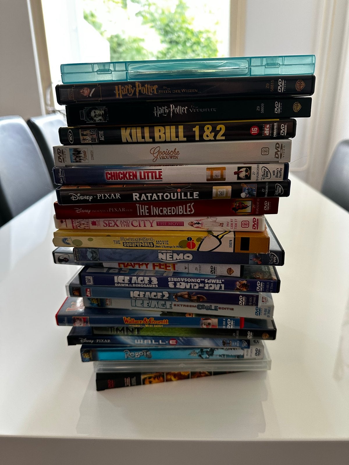 Grote collectie DVD's: Harry Potter, Kill Bill, Disney & mee, Vanaf 16 jaar, Ophalen, Gebruikt