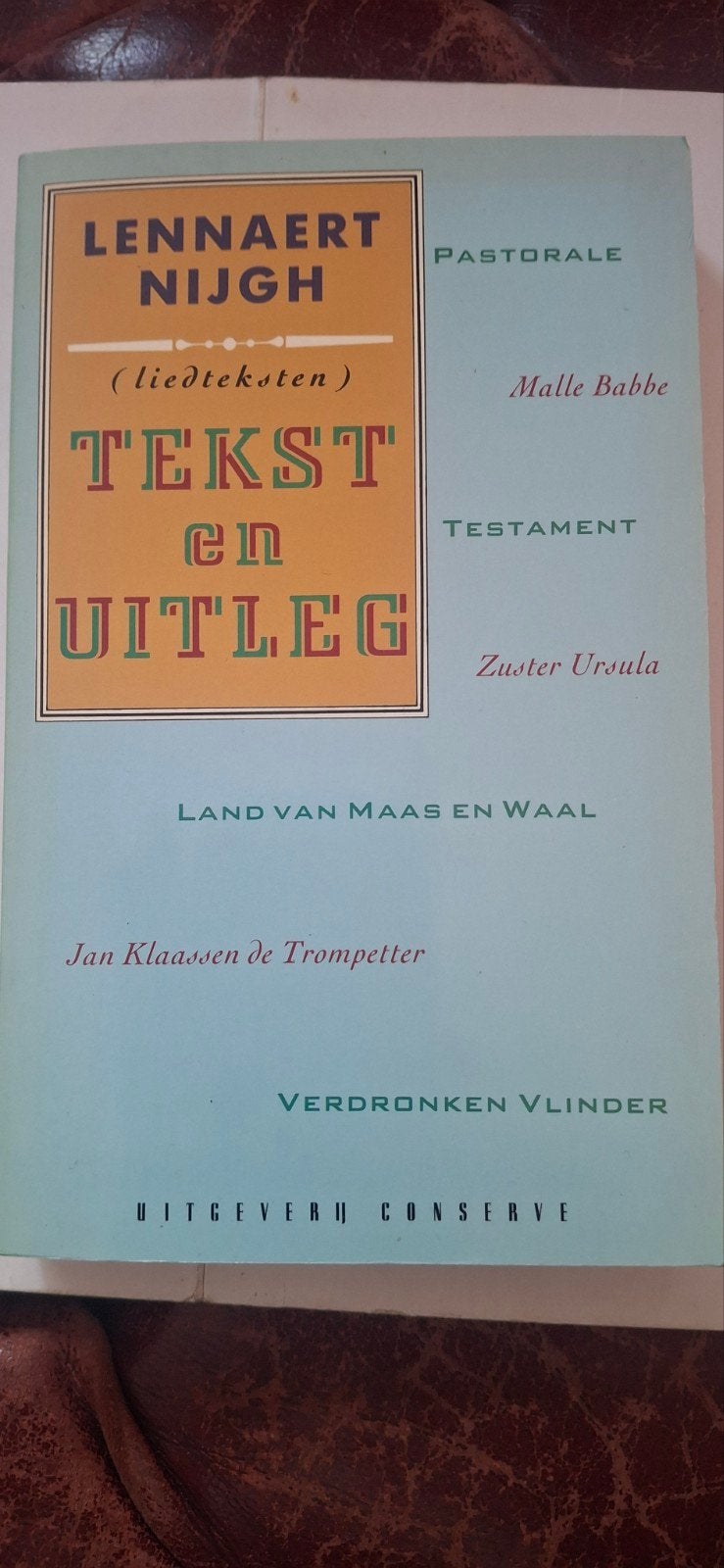 Lennart Nijgh - Tekst en Uitleg (liedteksten), Ophalen of Verzenden, Zo goed als nieuw, Lennart Nijgh, Nederland