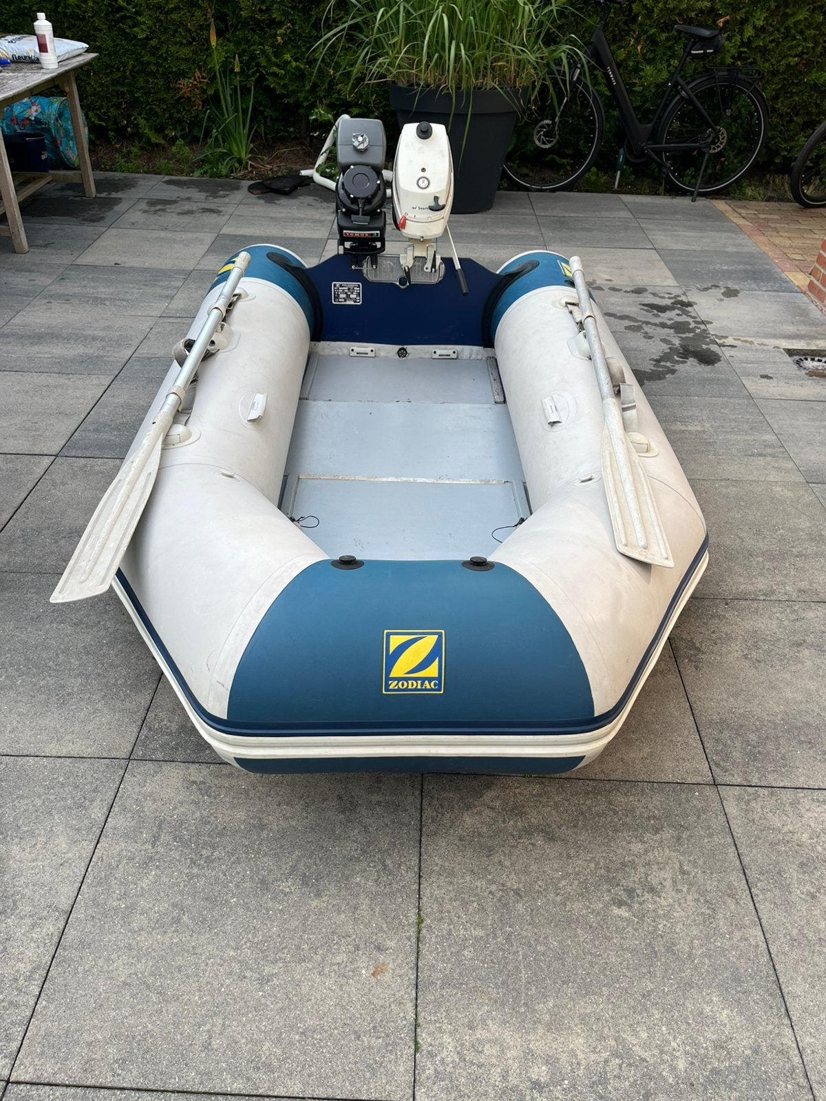 Zodiac 285s rubberboot, Watersport en Boten, Ophalen, Gebruikt