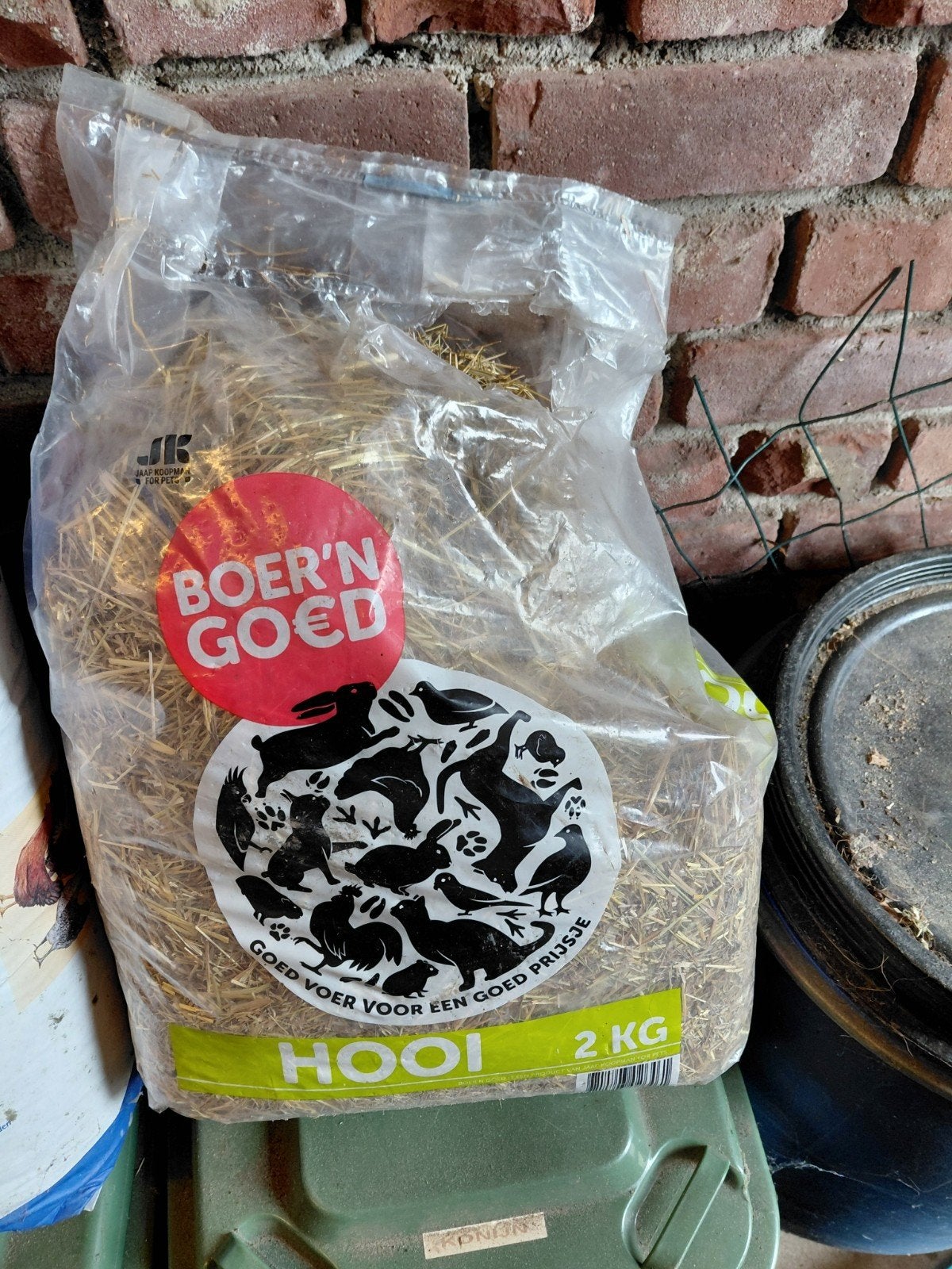 Pakje hooi, Ophalen, Vee